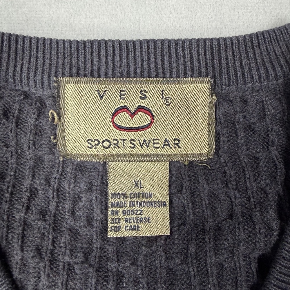 Vesi Sportswear Illinois Sweater Vest Mens Size XL Blue - Picture 5 of 10